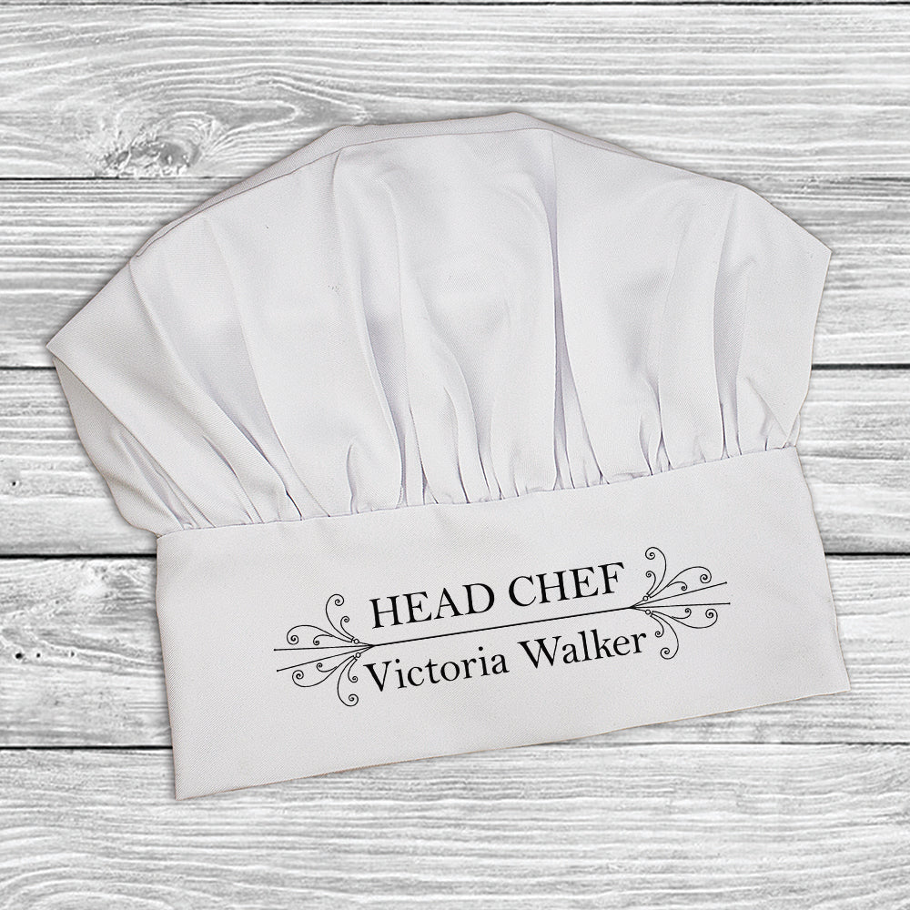 Personalised Head Chef’s Hat: 5 - Chef Hats By Gift Moments