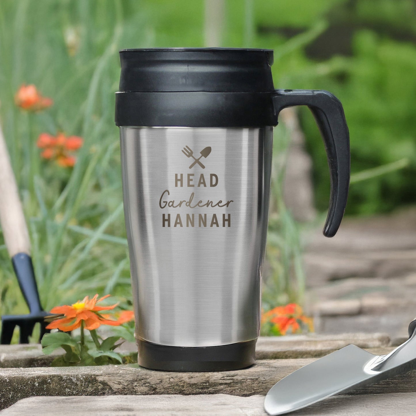 Personalised Head Gardener Travel Mug: 4 - Travel Mugs By Gift Moments