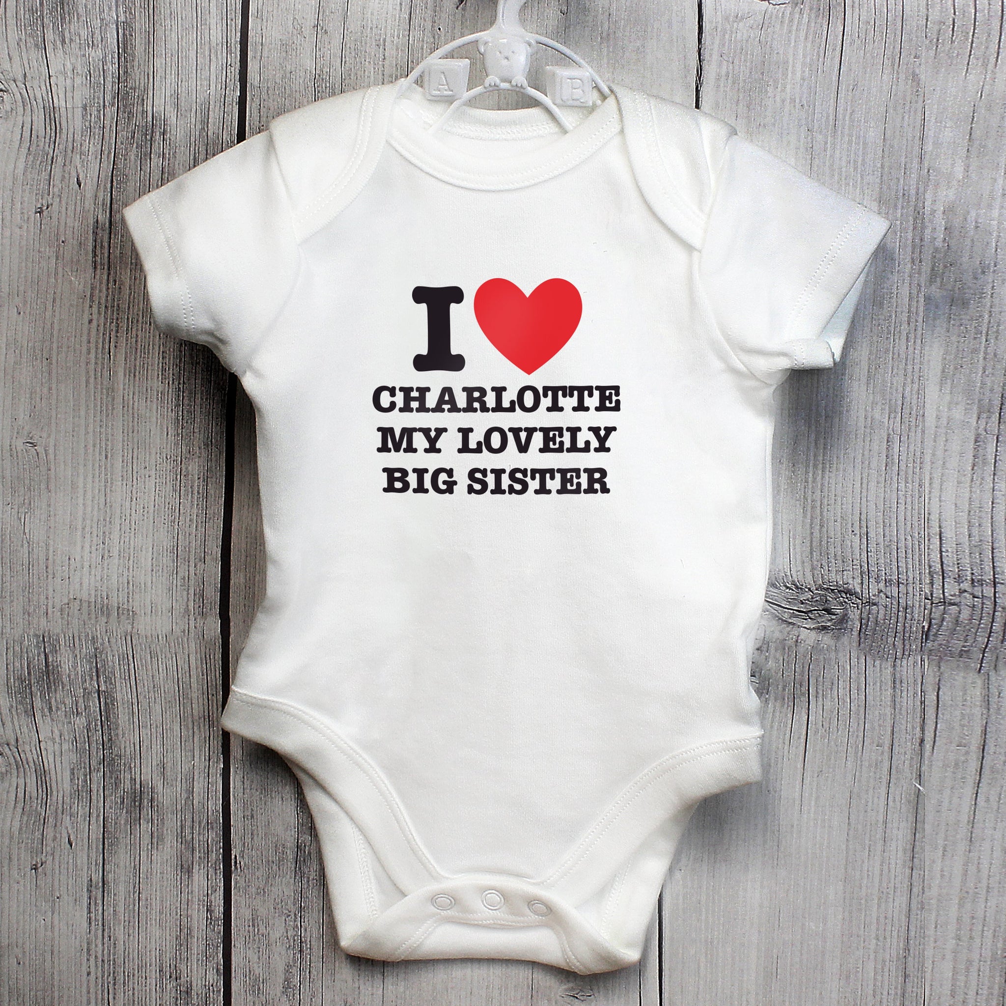 Personalised I HEART 0-3 Months Baby Vest: 7 - Baby Clothing By Gift Moments
