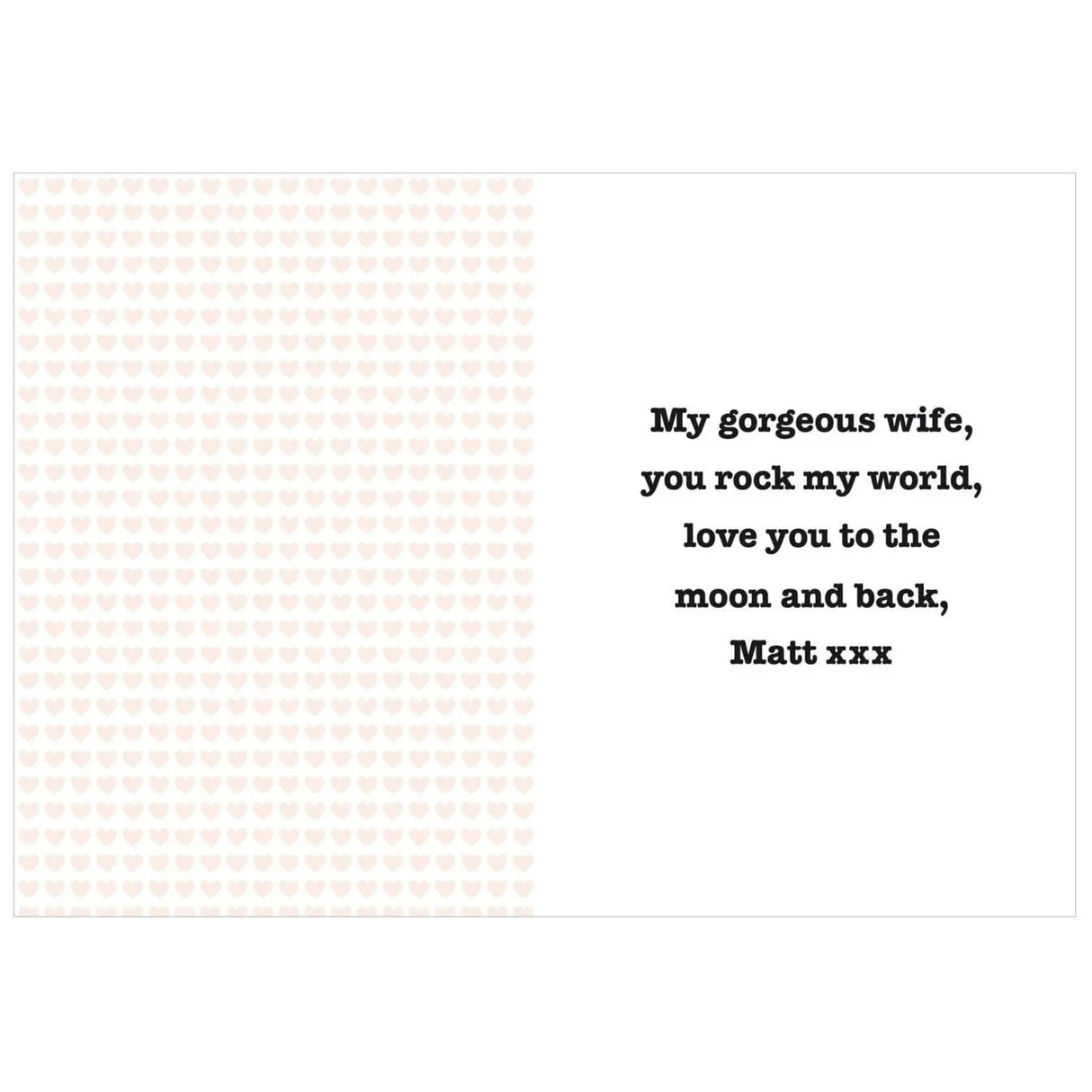 Personalised I HEART Card: 2 - Greeting Cards By Gift Moments