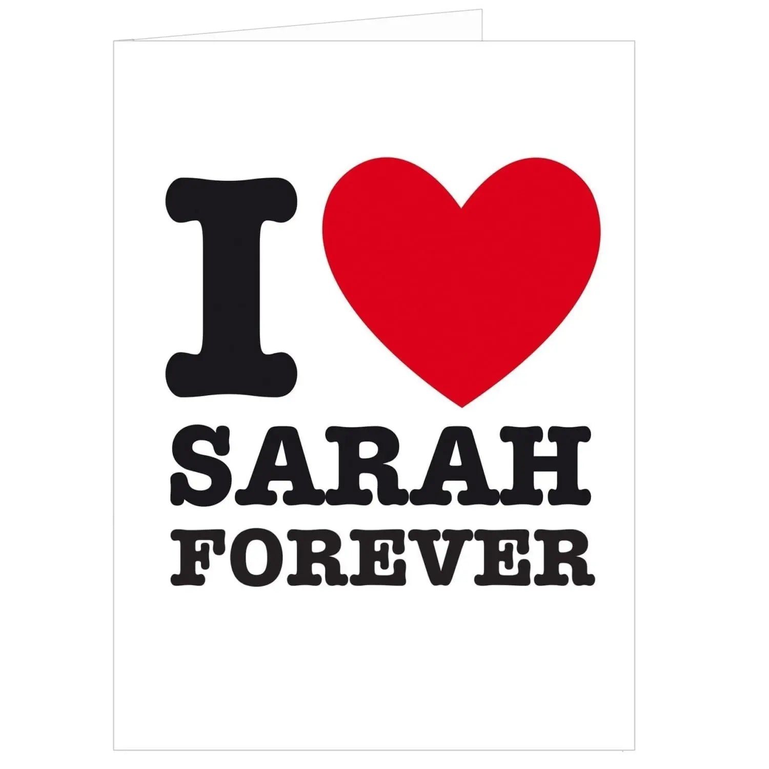 Personalised I HEART Card: 3 - Greeting Cards By Gift Moments