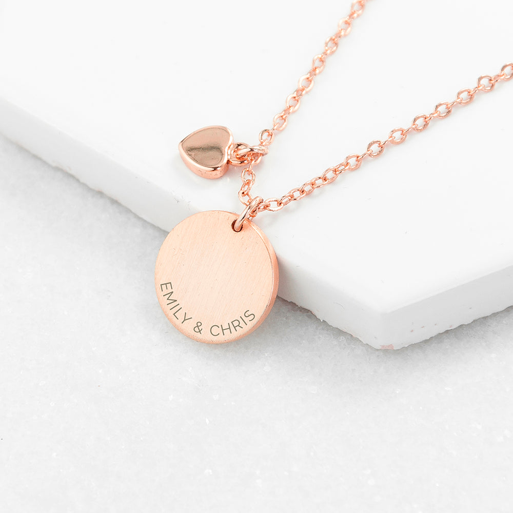 Personalised Heart and Disc Family Necklace Sets: 5 - Necklaces By Gift Moments