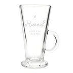 Personalised Heart Latte Glass - Shop Mugs At Gift Moments - 3