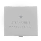 Personalised Heart Manicure Set: 3 - Accessories By Gift Moments