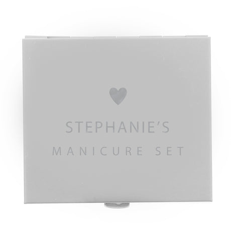 Personalised Heart Manicure Set: 3 - Accessories By Gift Moments