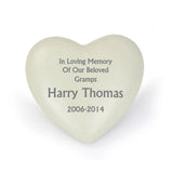 Personalised Heart Memorial: 3 - Memorials By Gift Moments