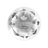 Personalised Heart Motif Diamond Paperweight: 3 - Paperweights By Gift Moments