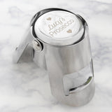 Personalised Heart Motif Prosecco Bottle Stopper: 1 - Barware By Gift Moments