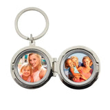 Personalised Heart Motif Round Photo Keyring: 5 - Keyrings By Gift Moments