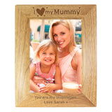 Personalised I Heart My... 5x7 Oak Finish Photo Frame: 1 - Photo Frames By Gift Moments