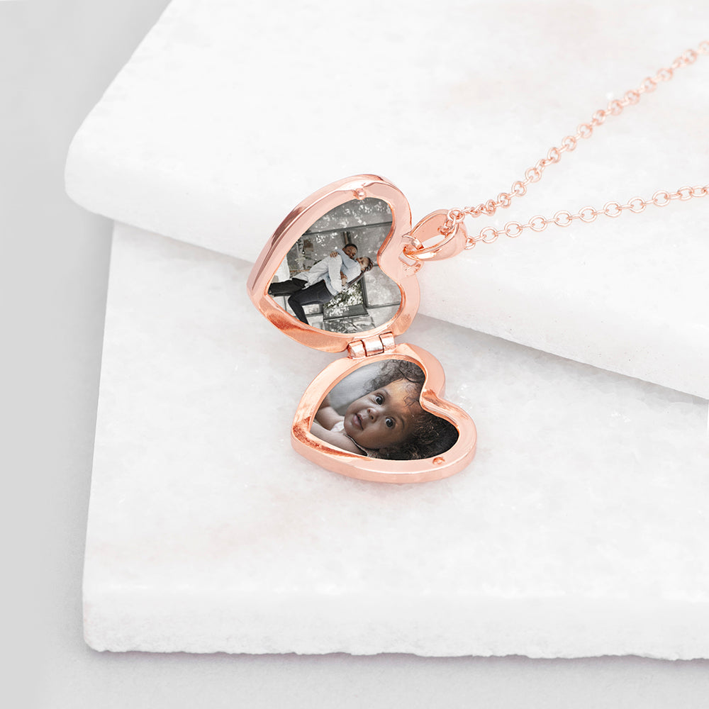 Personalised Heart Photo Locket Necklaces: 6 - Necklaces By Gift Moments