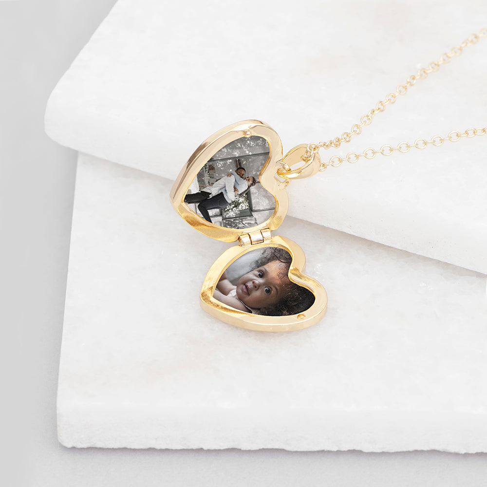 Personalised Heart Photo Locket Necklaces: 5 - Necklaces By Gift Moments