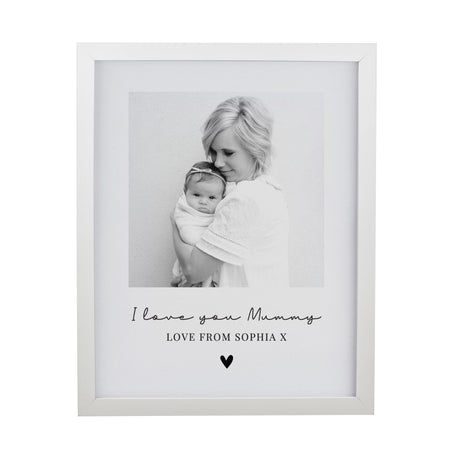 Personalised Heart Photo Upload Framed Prints: 10 Framed Prints By Gift Moments