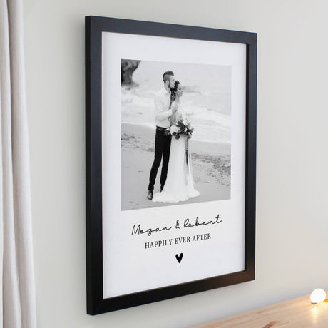 Personalised Heart Photo Upload Framed Prints: 6 Framed Prints By Gift Moments