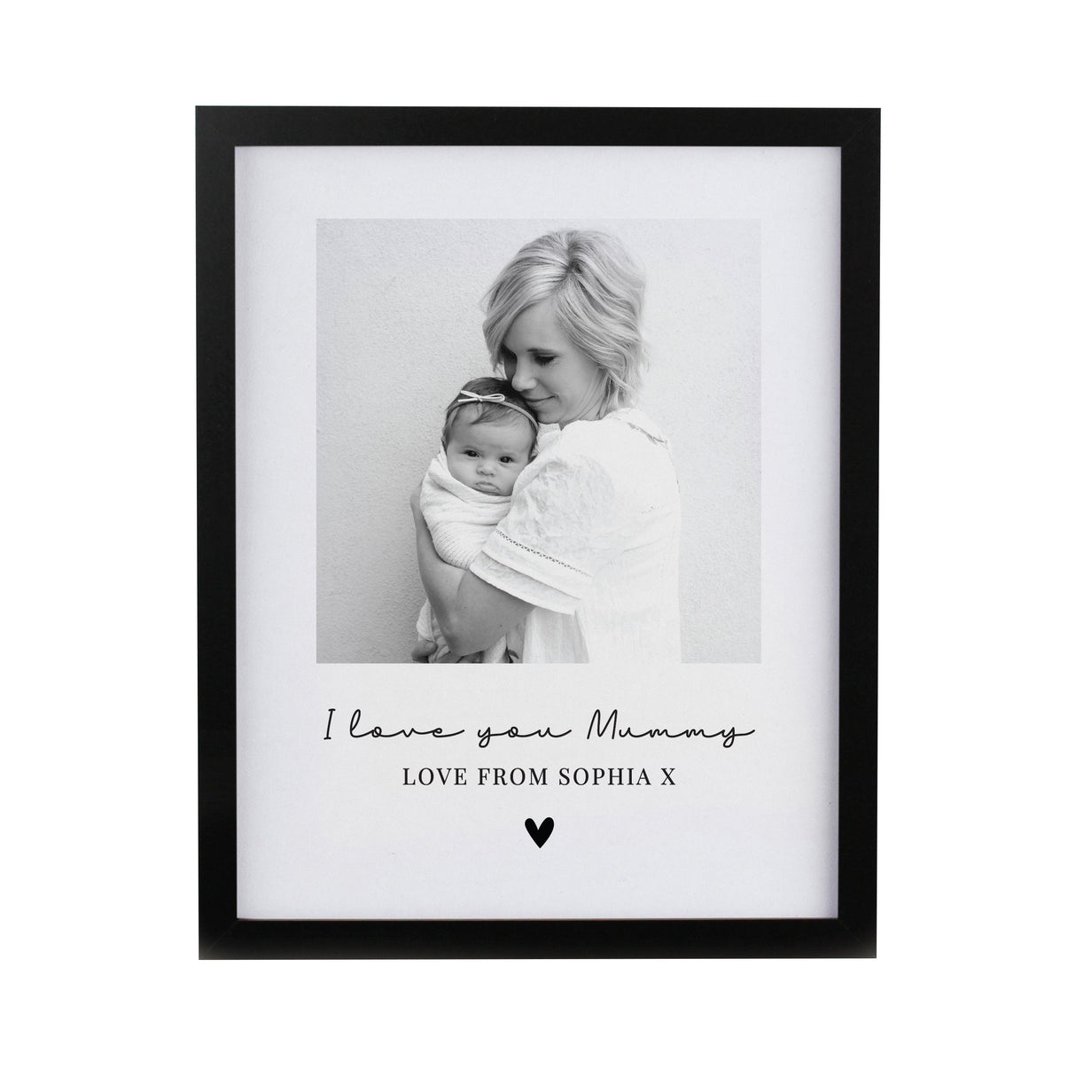 Personalised Heart Photo Upload Framed Prints: 9 Framed Prints By Gift Moments