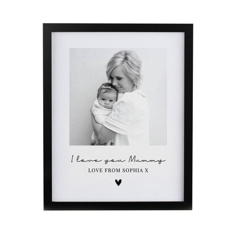 Personalised Heart Photo Upload Framed Prints: 9 Framed Prints By Gift Moments