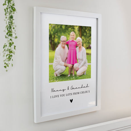 Personalised Heart Photo Upload Framed Prints: 7 Framed Prints By Gift Moments