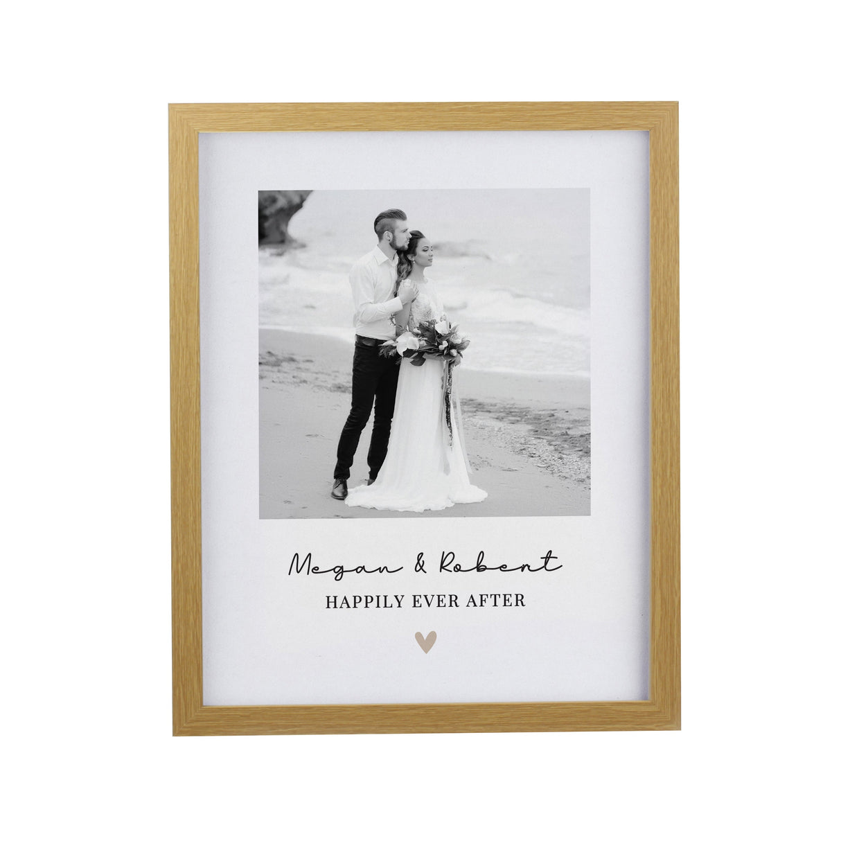 Personalised Heart Photo Upload Framed Prints: 8 Framed Prints By Gift Moments