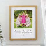 Personalised Heart Photo Upload Framed Prints: 1 Oak Framed Prints By Gift Moments