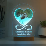 Personalised Heart Photo Upload LED Light: 6 - LED Lighting By Gift Moments