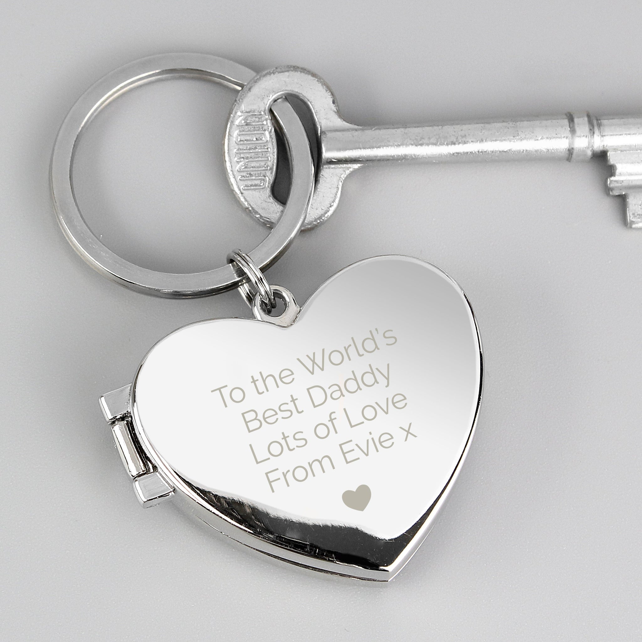 Personalised Heart Photoframe Keyring: 5 - Keyrings By Gift Moments