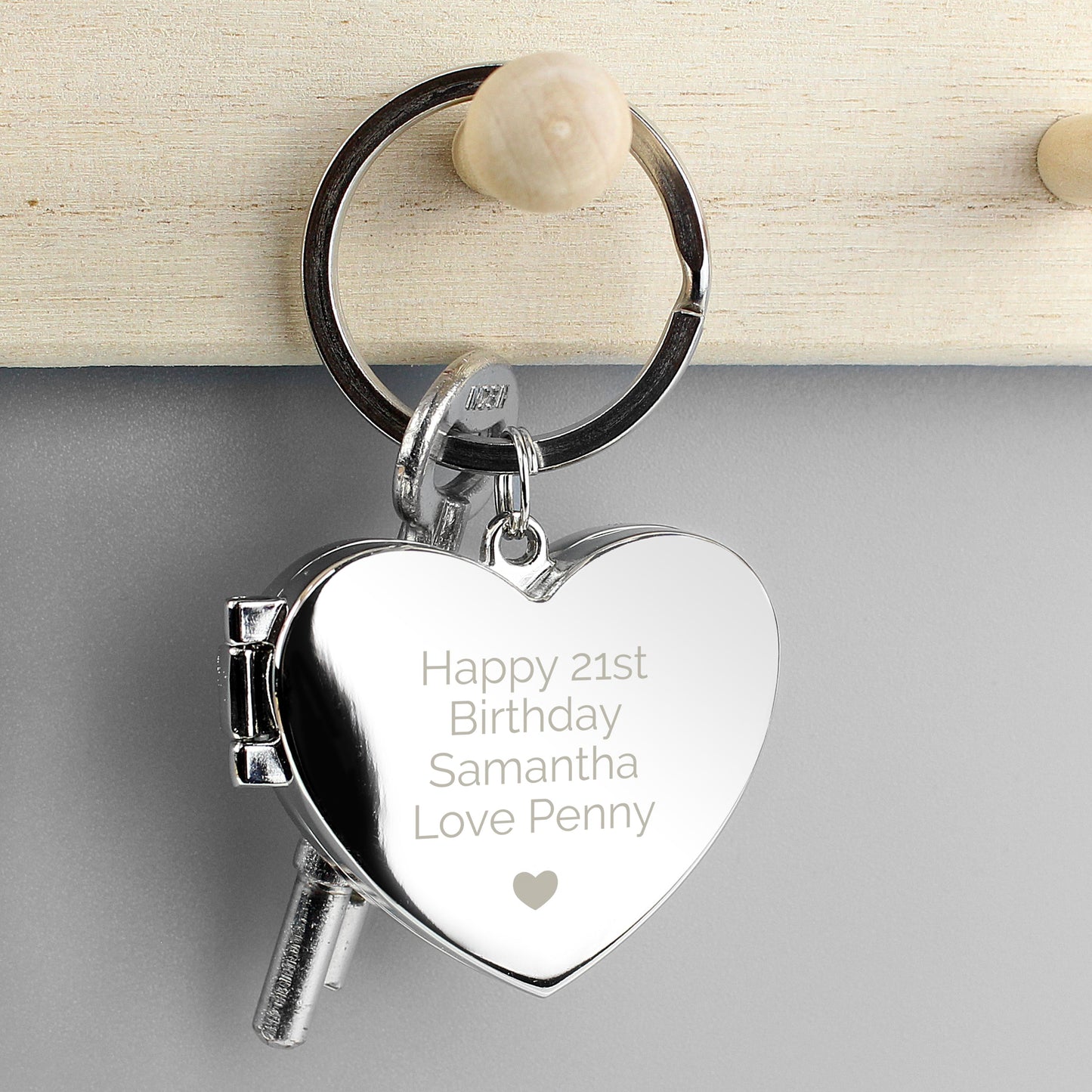 Personalised Heart Photoframe Keyring: 9 - Keyrings By Gift Moments