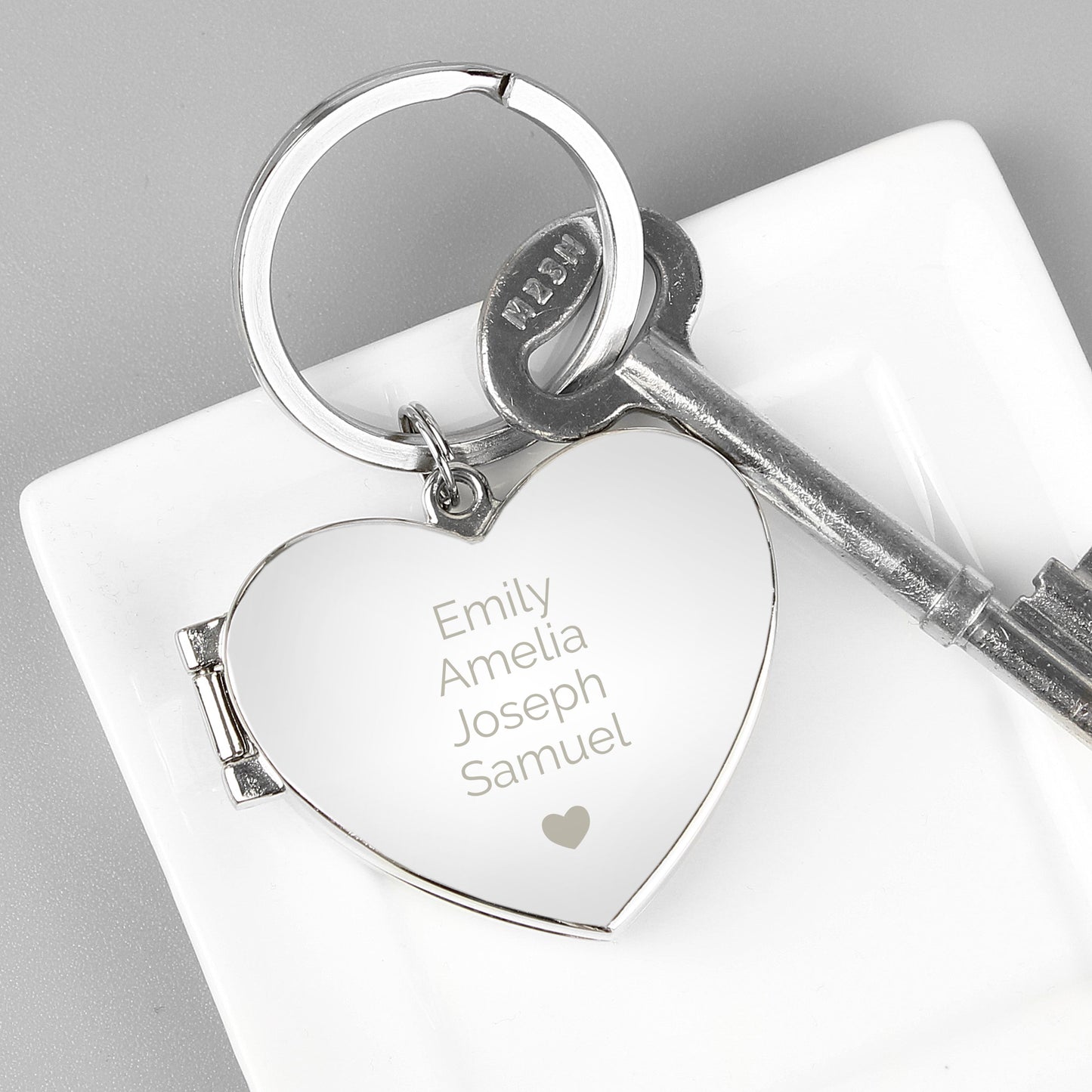 Personalised Heart Photoframe Keyring: 7 - Keyrings By Gift Moments