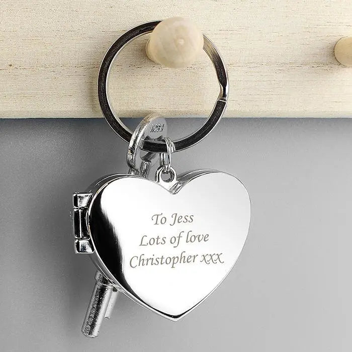 Personalised Heart Photoframe Keyring: 1 - Keyrings By Gift Moments