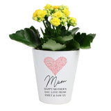 Personalised Heart Plant Pot: 4 Pots & Planters By Gift Moments