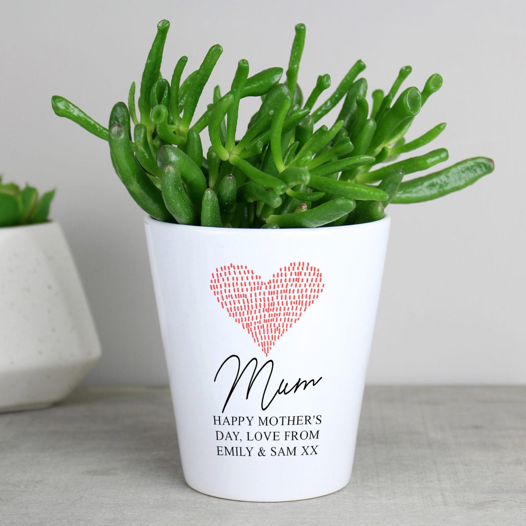 Personalised Heart Plant Pot - Shop Pots & Planters At Gift Moments - 3