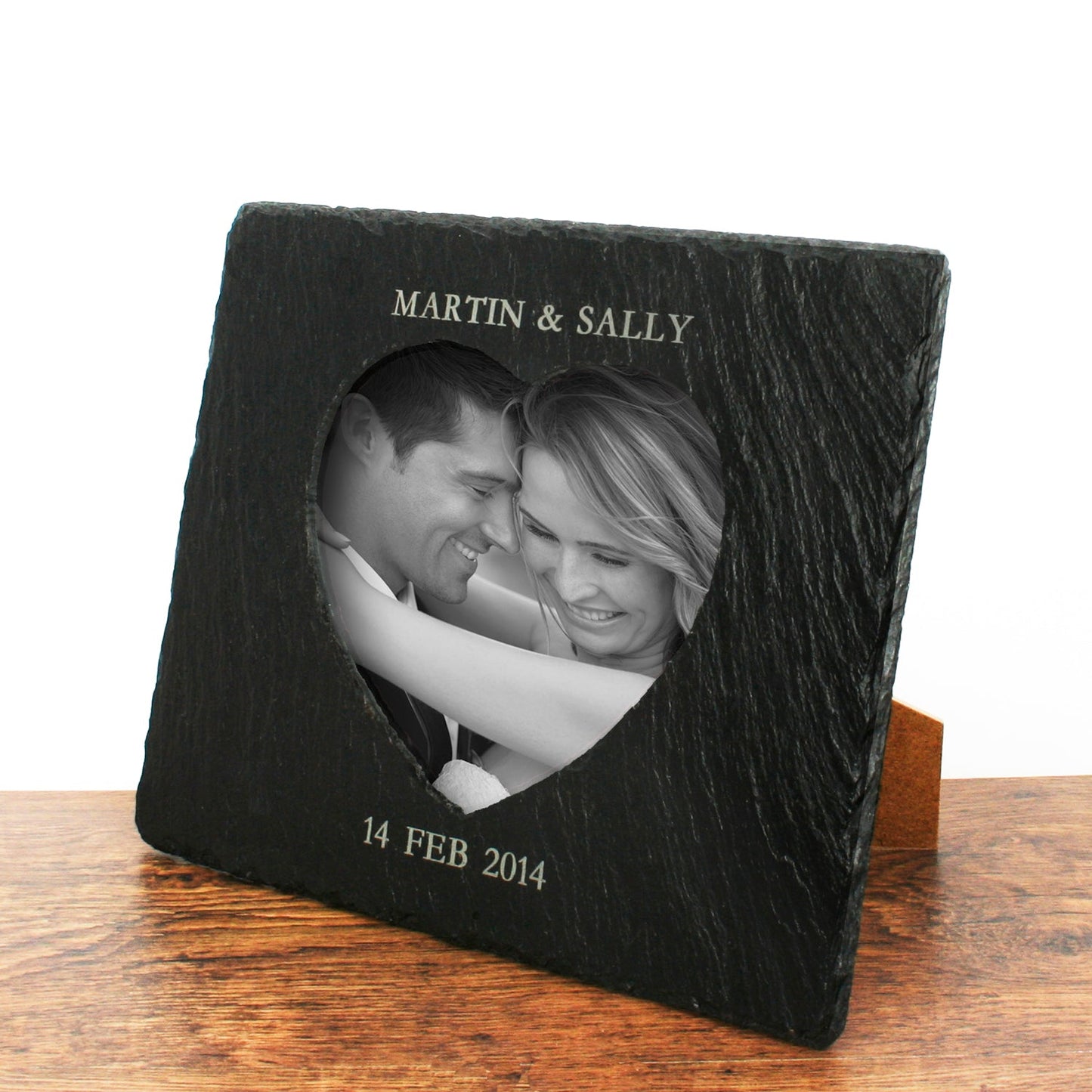 Personalised Heart Slate Photo Frame: 1 - Photo Frames By Gift Moments