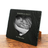 Personalised Heart Slate Photo Frame - Shop Photo Frames At Gift Moments - 1