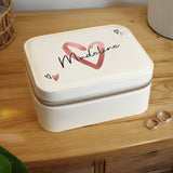 Personalised Heart Travel Jewellery Box: 2 - Jewellery Boxes By Gift Moments