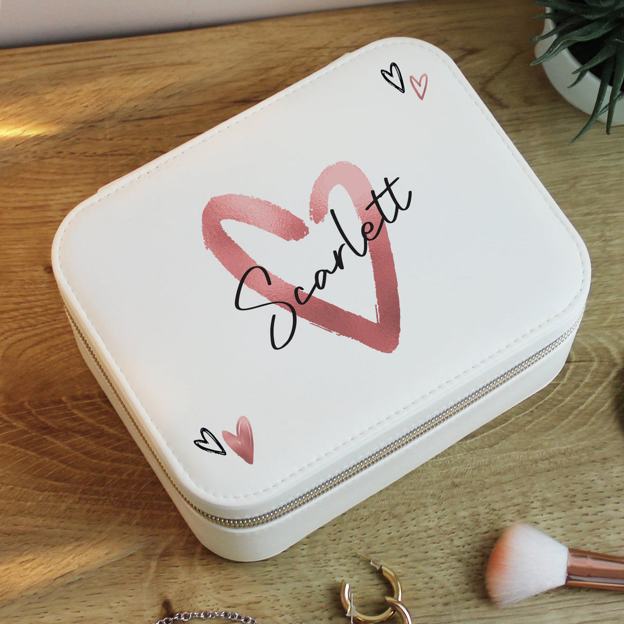 Personalised Heart Travel Jewellery Box: 1 - Jewellery Boxes By Gift Moments