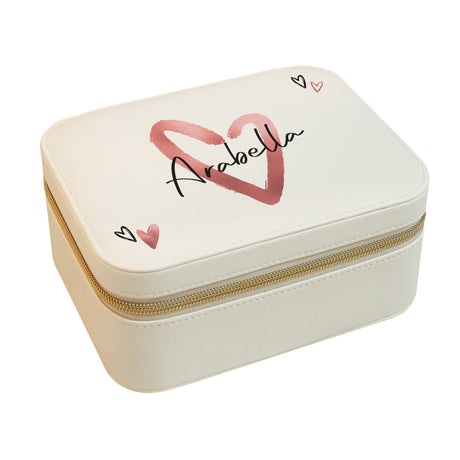 Personalised Heart Travel Jewellery Box: 5 - Jewellery Boxes By Gift Moments