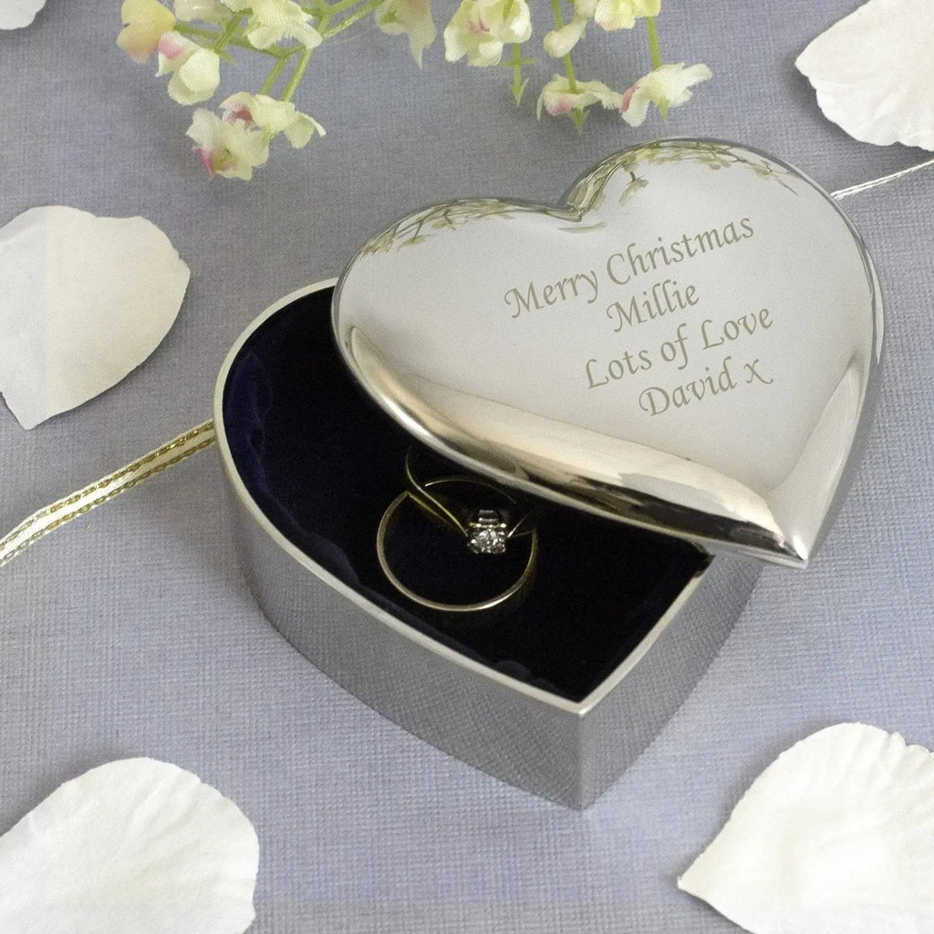 Personalised Heart Trinket Box - Shop Trinket Boxes At Gift Moments - 2