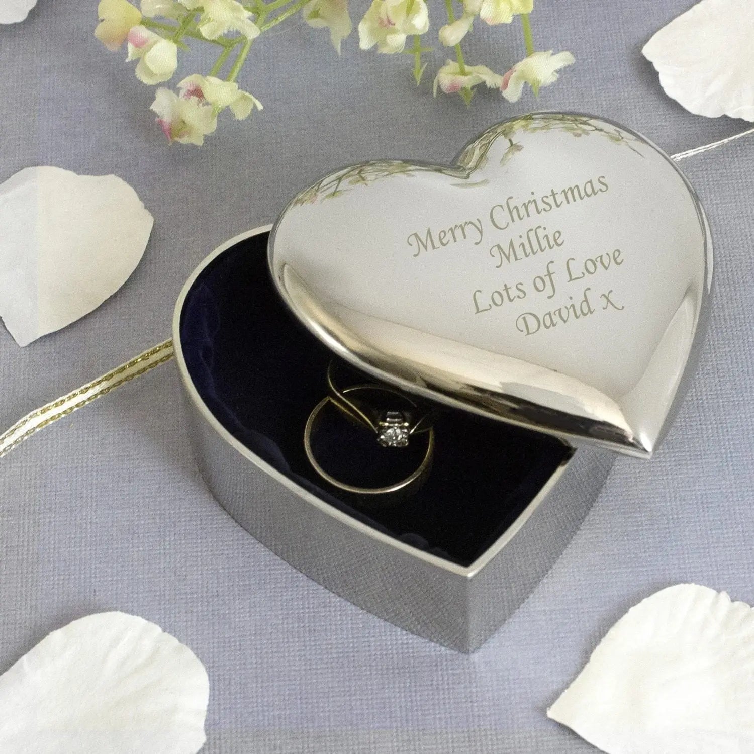 Personalised Heart Trinket Box - Shop Trinket Boxes At Gift Moments - 2