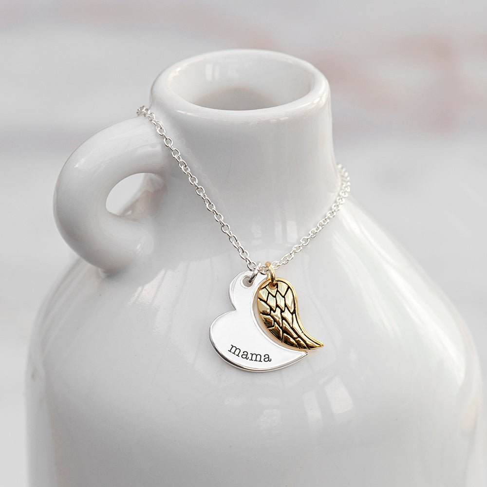 Personalised Heart and Wing Necklaces: 6 - Necklaces By Gift Moments