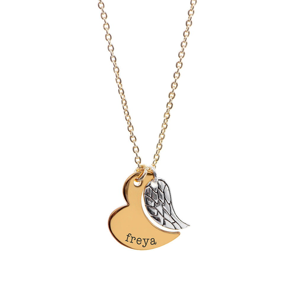 Personalised Heart and Wing Necklaces: 9 - Necklaces By Gift Moments
