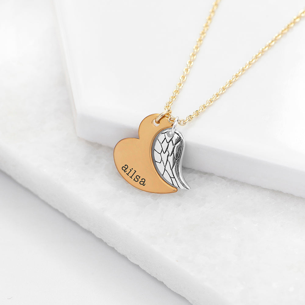 Personalised Heart and Wing Necklaces: 7 - Necklaces By Gift Moments