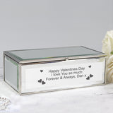 Personalised Hearts Mirrored Jewellery Box: 6 Jewellery Boxes By Gift Moments
