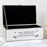 Personalised Hearts Mirrored Jewellery Box: 1 Jewellery Boxes By Gift Moments