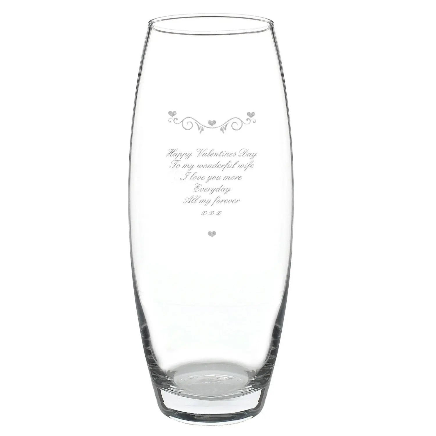 Personalised Hearts & Swirls Bullet Vase - Shop Vases At Gift Moments - 3