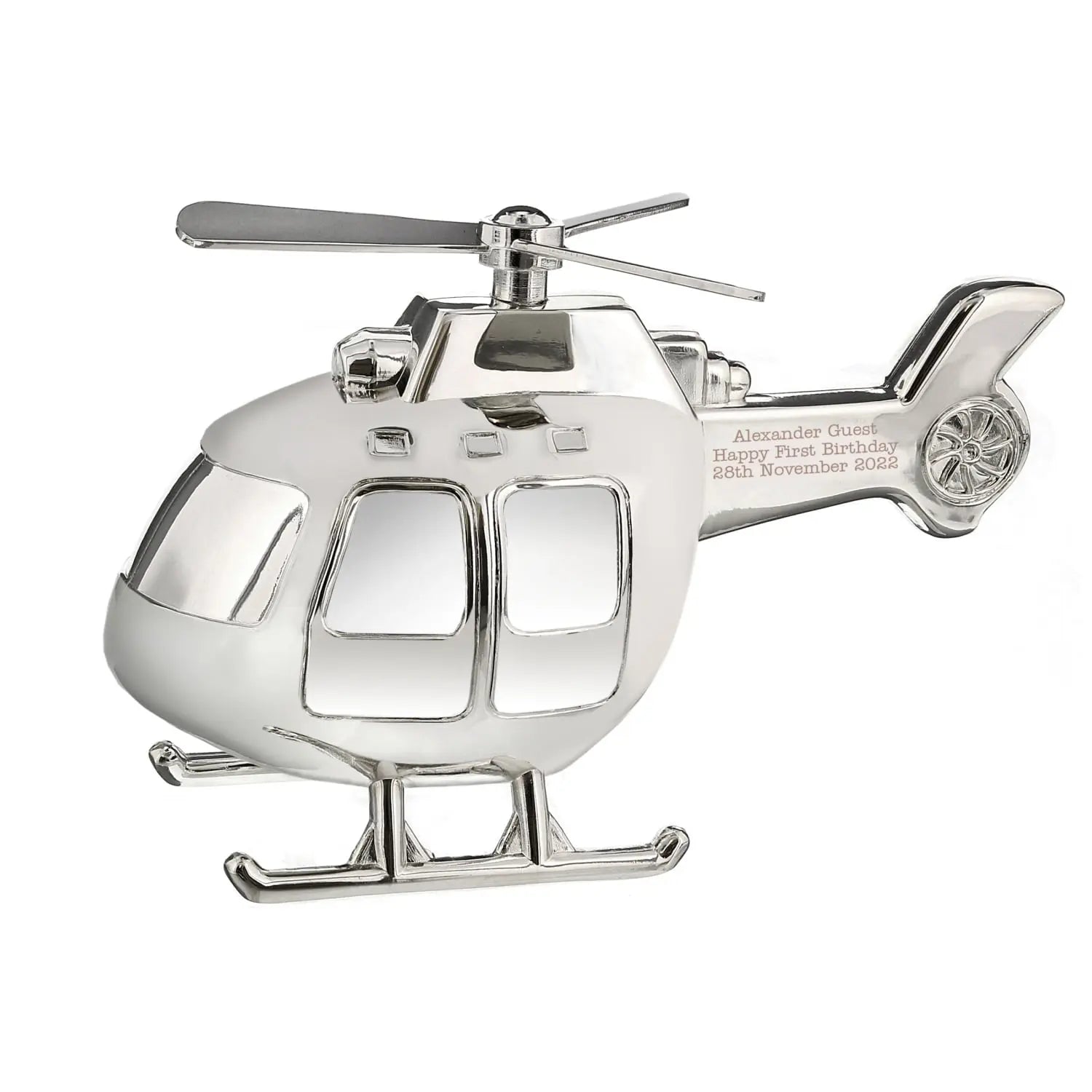 Personalised Helicopter Money Box: 4 - Money Boxes By Gift Moments