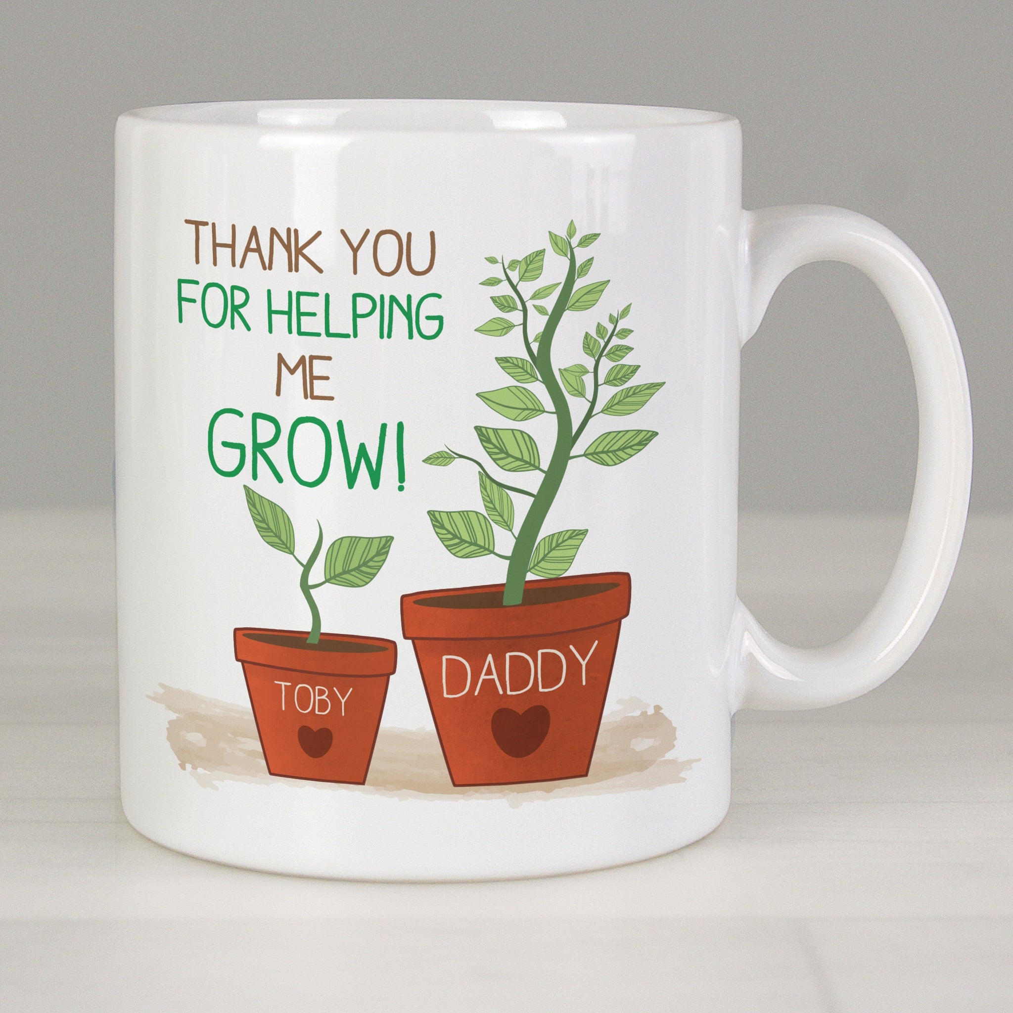 Personalised Helping Me Grow Mug: 1 - Mugs By Gift Moments