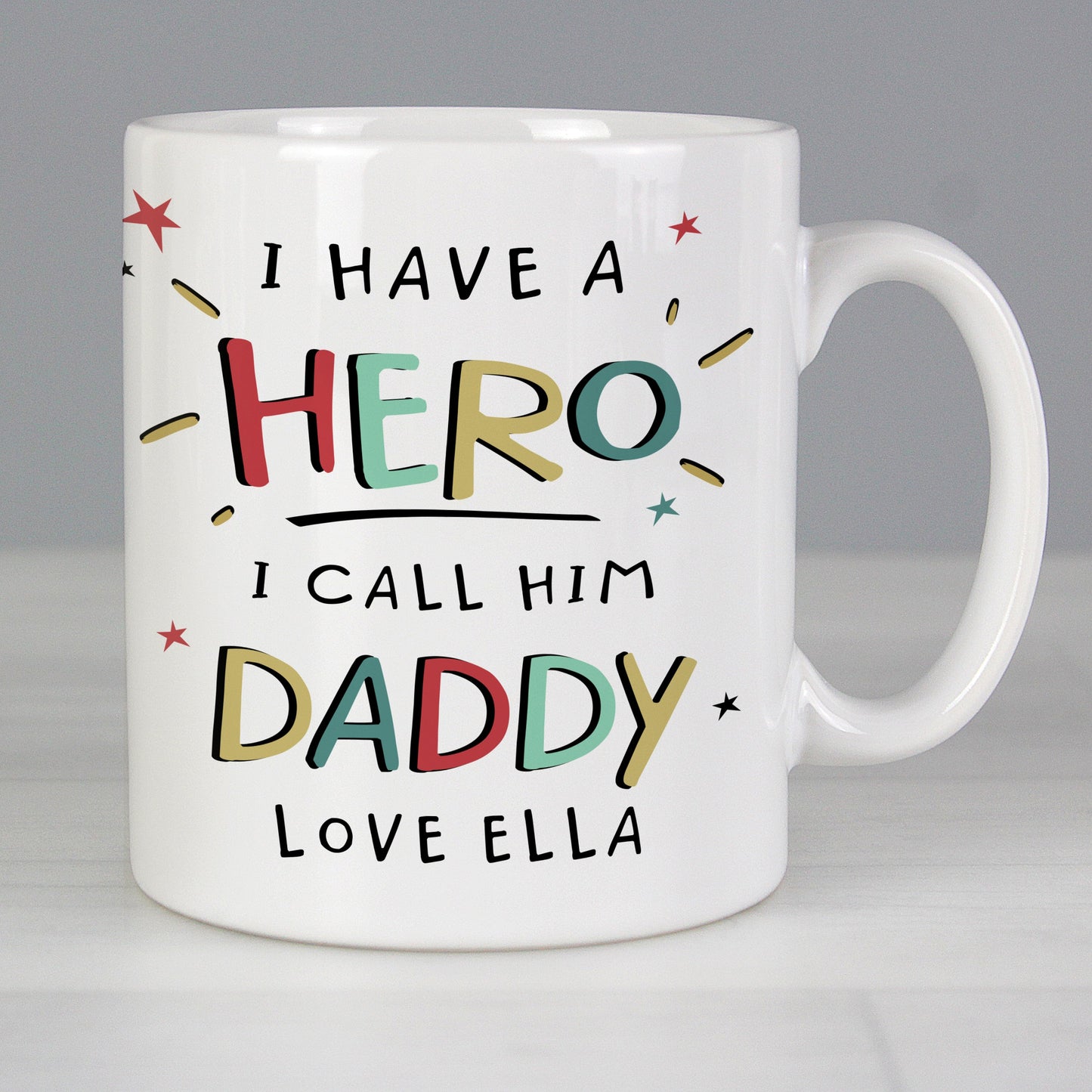 Personalised I Have A Hero Mug: 1 - Mugs By Gift Moments