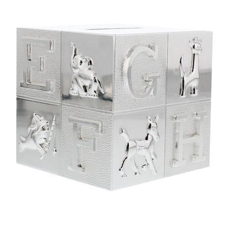 Personalised Hessian Friends ABC Money Box: 4 - Money Boxes By Gift Moments