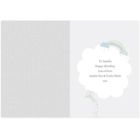 Personalised Hessian Giraffe & Elephant Card: 4 - Greeting Cards By Gift Moments