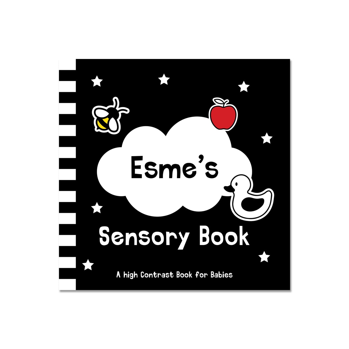 Personalised High Contrast Sensory Baby Book: 5 - Books By Gift Moments