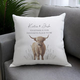 Personalised Highland Cow Cushion: 2 - Cushions By Gift Moments
